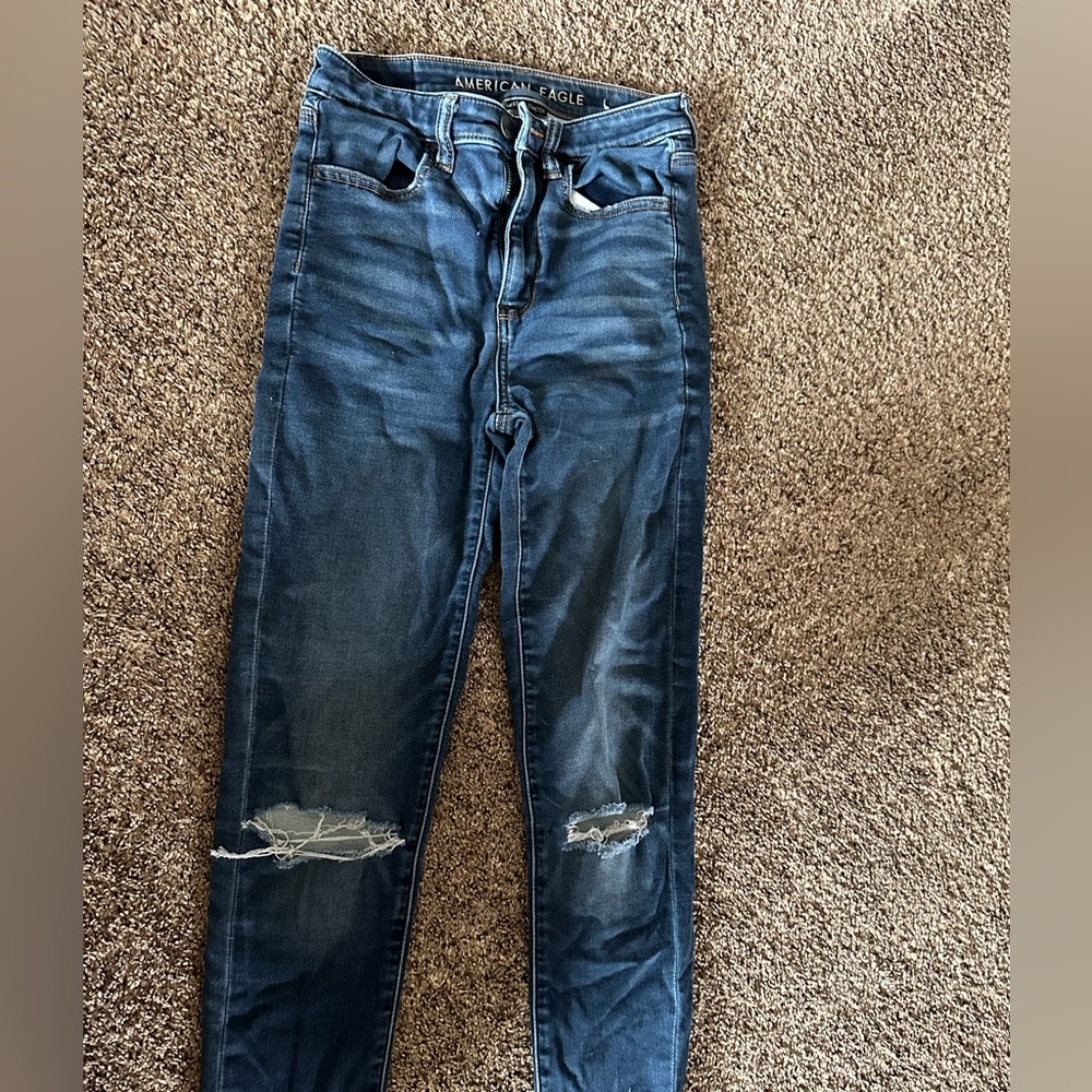 American eagle size 2 long super high rise, jegging
